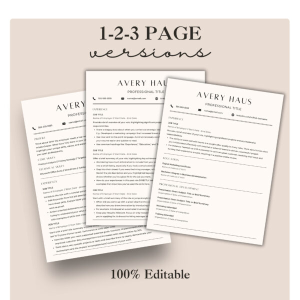 government employee resource coordinator career advice resume template script writing tool organizer Canva resume template federal layoff cv - Image 5