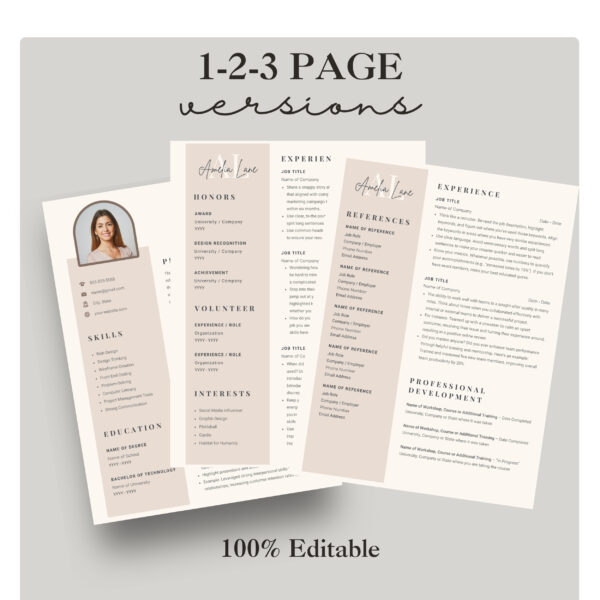 teacher resume template script guide career advice book education quote canvas CV build higher education resume template canva professional - Image 5