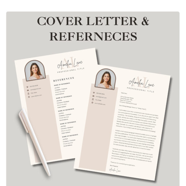 teacher resume template script guide career advice book education quote canvas CV build higher education resume template canva professional - Image 6