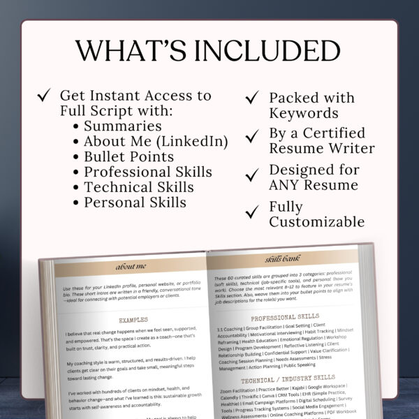 Wellness Resume Template Rush resume writer service guide counseling poster quote Life Coach template Script writing holistic wellness jour - Image 3