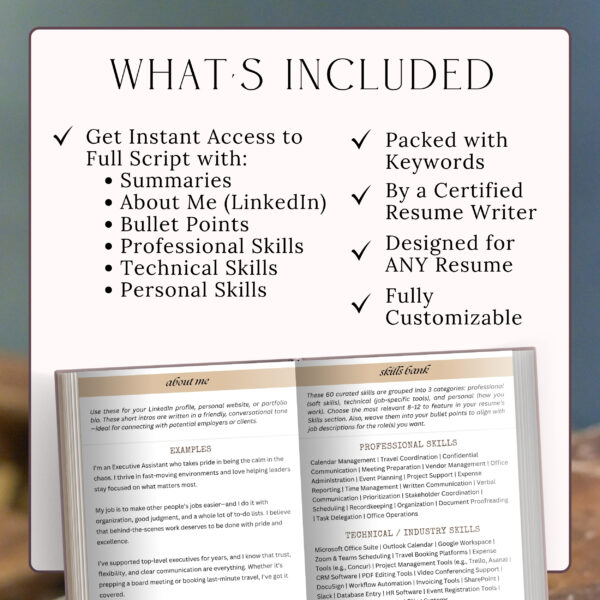 Executive Assistant principal Resume writer template script writing rush resume Job Description template resume google docs ats friendly cv - Image 3