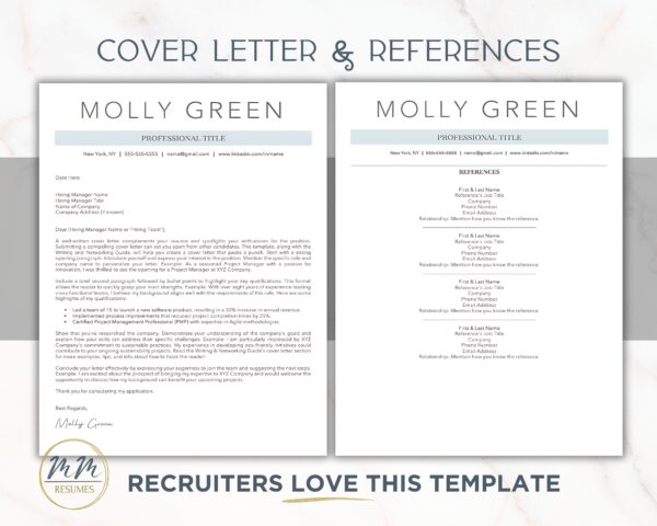 Medical Health Services Manager Resume Template Healthcare Administrator CV Early Career Job ATS Layout Med Download Word Cover Letter Pages - Image 4