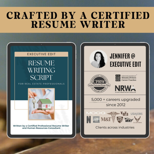 Realtor marketing Resume Word template script writing service real estate Broker open book Agent Resume Property Manager CV Lease agreement - Image 4