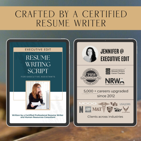 Executive Assistant principal Resume writer template script writing rush resume Job Description template resume google docs ats friendly cv - Image 4
