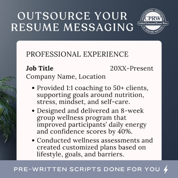 Wellness Resume Template Rush resume writer service guide counseling poster quote Life Coach template Script writing holistic wellness jour - Image 5