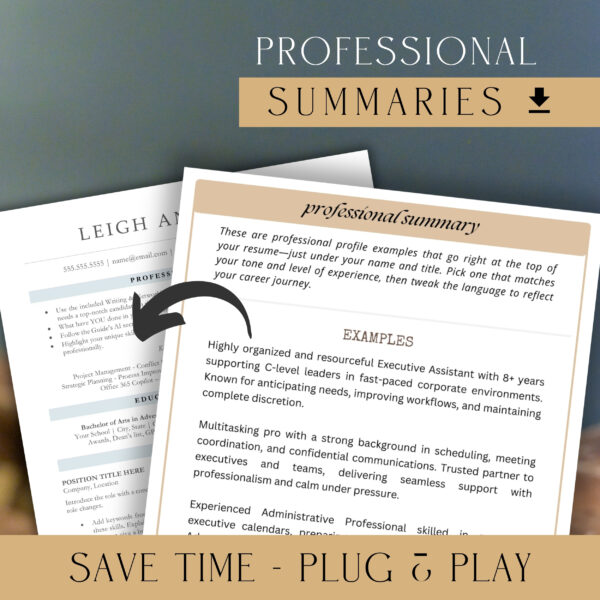 Executive Assistant principal Resume writer template script writing rush resume Job Description template resume google docs ats friendly cv - Image 6