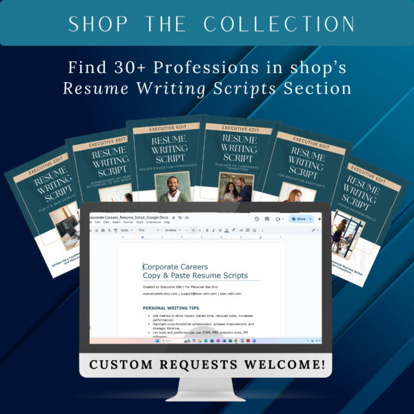 Corporate Resume Sample Writing Template Resume Script Office Manager Job Description Language Professional Resume Word Business CV Download - Image 7