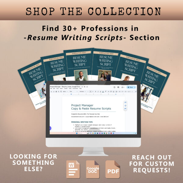Project Manager Resume Planner Agile Board PMP study guidelines template Scrum board Project Management Timeline sign template resume modern - Image 7