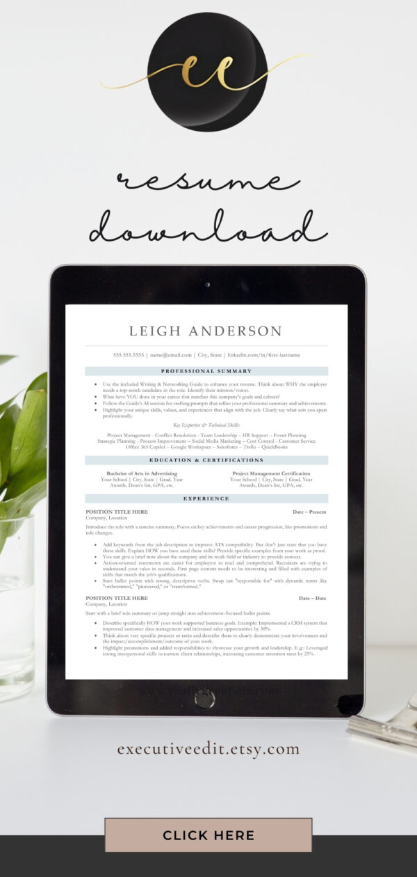 Corporate HR Resume Template Talent Acquisition Specialist CV Remote Recruiter Cover Letter Human Resources ats Resume HR Assistant Job doc - Image 9