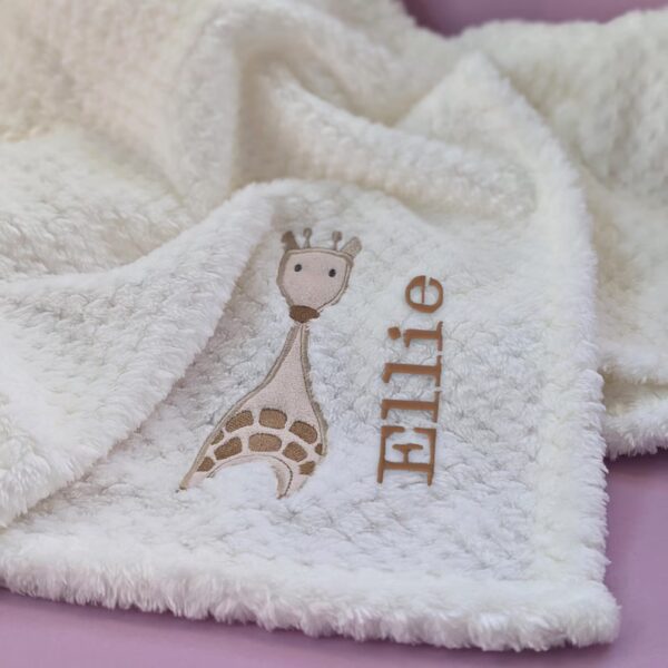 Swan Blanket customizable Baby Girl Gift Waffle blanket Name embroidered Unicorn Gift Baby Shower Soft Minky Blanket Custom Pink Nursery Dec - Image 5